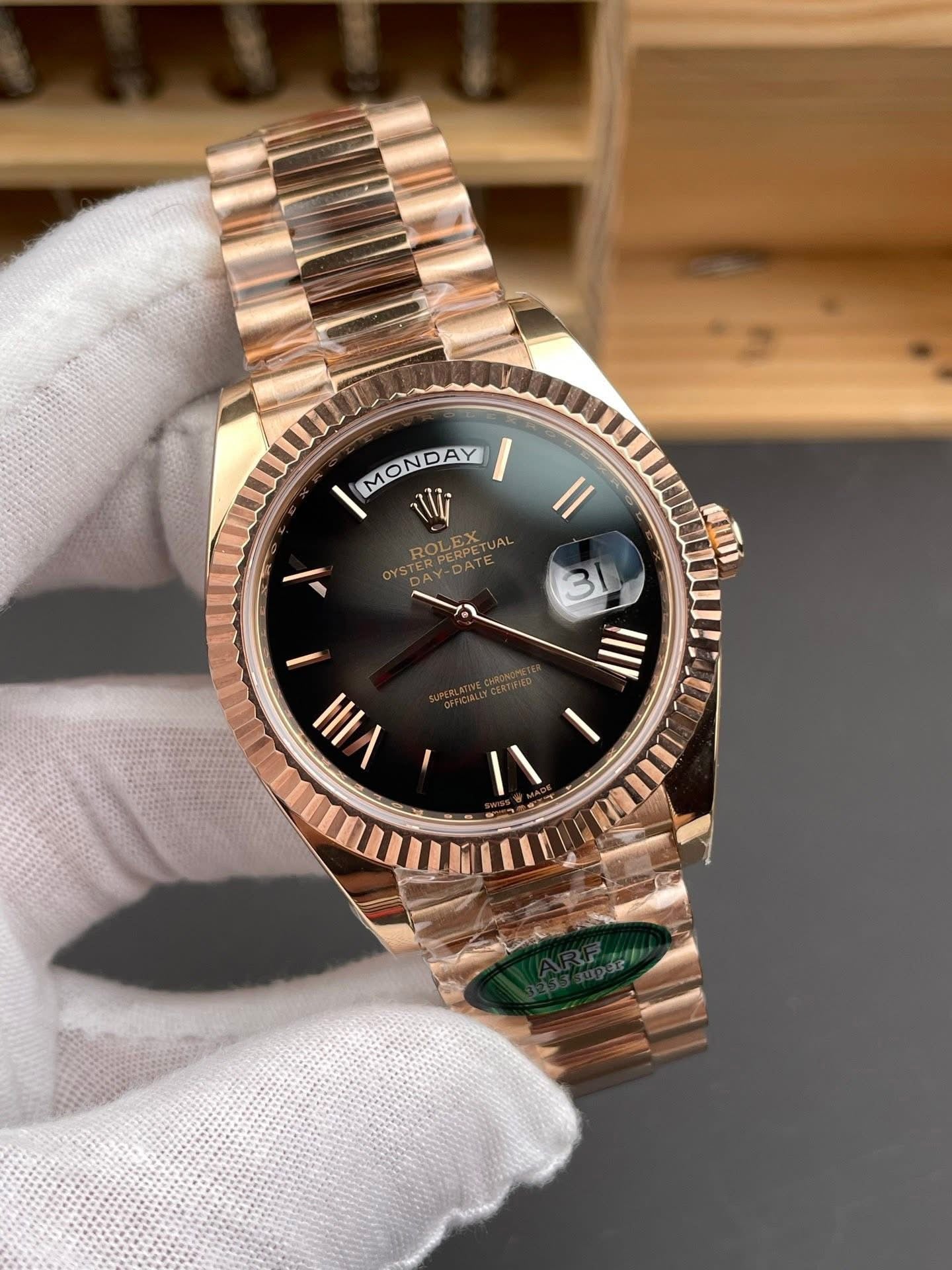 ARF FACTORY OMBRI DIAL R0LEX DAY AND DATE 40 MM