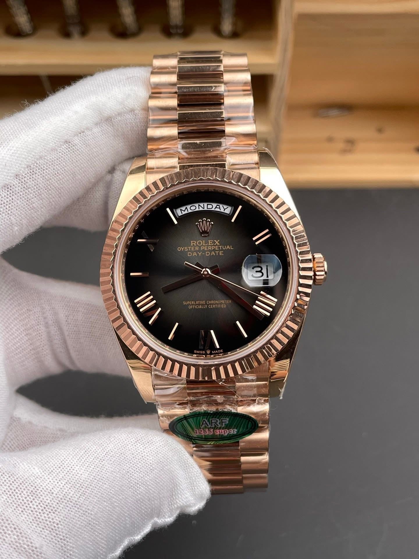 ARF FACTORY OMBRI DIAL R0LEX DAY AND DATE 40 MM