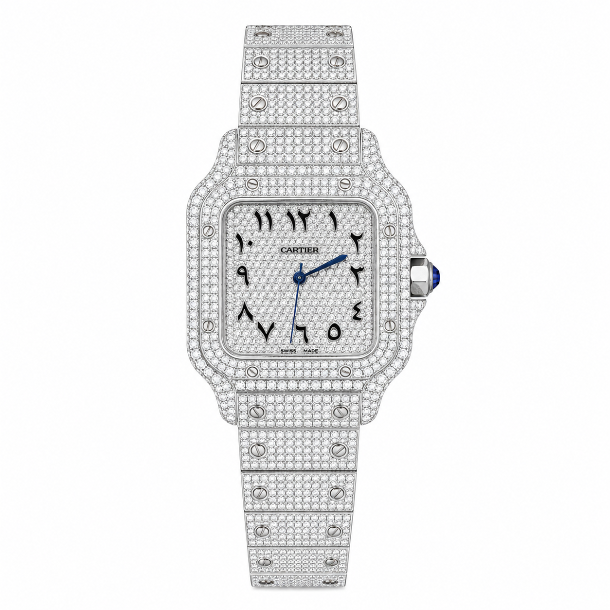 ICEDOUT CARTIER ARABIC WITH ZIRCONIA
