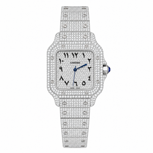 ICEDOUT CARTIER ARABIC WITH ZIRCONIA